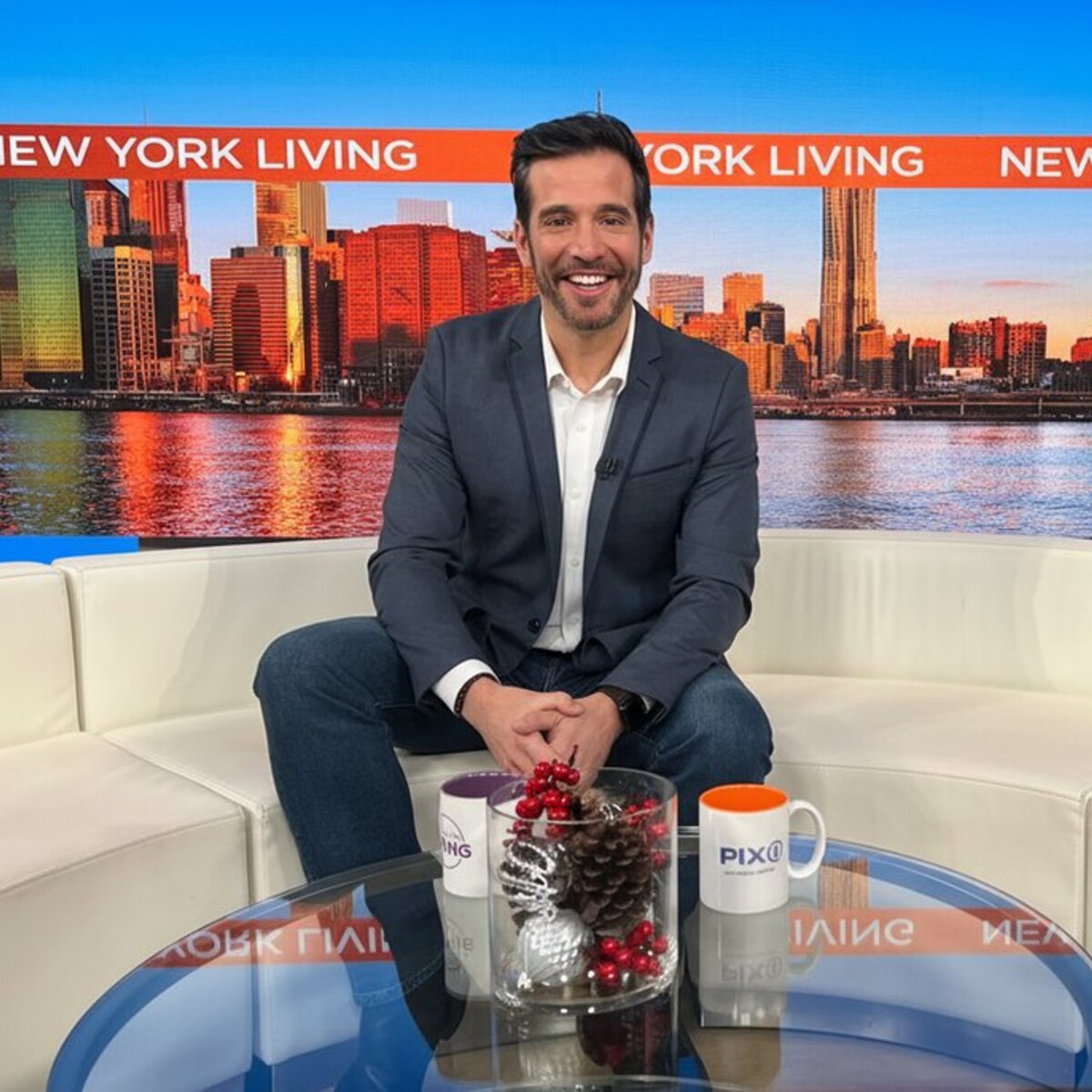 JD Roberto on the PIX11 set